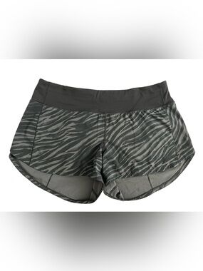 lululemon athletica Black Zebra-Print speed up Athletic Shorts